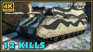 Maus - 12 Kills - 8,7K Damage - World of Tanks Gameplay - 4K Video