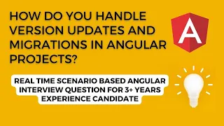 Angular Updates & Migrations: Stay Current, Secure, and Efficient! | 3 Years experience Angular dev