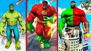 FRANKLIN BECAME STRONGEST GIANT HULK VARIENT ( HULK + AVENGERS ) IN GTA5 || GTA5 AVENGERS