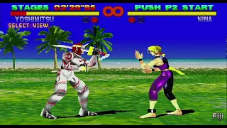 Tekken 1 - Yoshimitsu Arcade Mode (PS1)