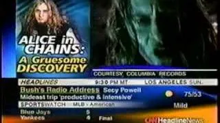 Layne Staley's death announced on CNN - 04/20/02