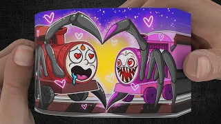 🔥CHOO CHOO CHARLES LOVE STORY COMPILATION   Monster Train   Roblox Rainbow Friends Flipbook🔥