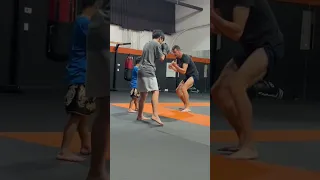 Kenny and Ben practice Muay Thai with Adrien Rubis