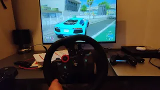 Crew 2 logitech G29 Lamborghini Aventador cruise and top speed