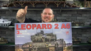 RC Tank Leopard 2 A6 Taigen Building Kit Unboxing Scale 1/16