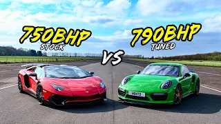 750HP AVENTADOR SV GETS *DISRESPECTED* BY 790HP 911 TURBO S - OG BATTLES