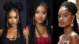 70 Best Box Braids Hairstyles For Every Occasion Black women's #viral @TrendyHairstyle-SM1hain