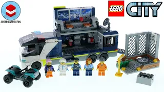 LEGO City 60418 Police Mobile Crime Lab Truck – LEGO Speed Build Review