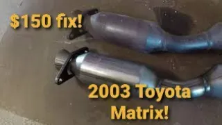 AUTOSAVER88 Catalytic Converter install in my 2003 Toyota Matrix #autosaver88