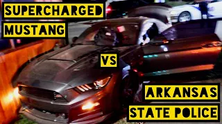 Supercharged Mustang Hits 178 MPH in Arkansas High Speed Pursuit