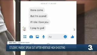 Student, parent speak out after Heritage High shooting