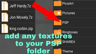 How to add any texture to your PSP folder
