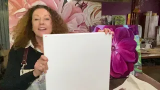 Learn how to paint a stunning Blooms Painting in a Day online with Jacqueline Coates