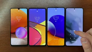 Samsung Galaxy A32 vs A52 vs A72 vs S21+ Boot Animation (One UI 3.1, Android 11)