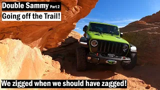 2021 Jeep Wrangler Rubicon Off Road - Double Sammy Trail - Sand Hollow State Park - Going off Trail!