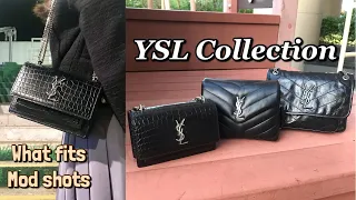 Saint Laurent Bag Collection | YSL Toy Loulou, Sunset, Niki Baby | What fits + Mod shots
