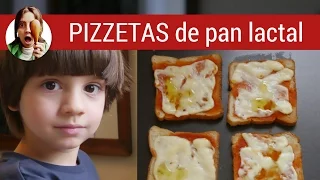 Bread small pizza: Children cooking recipe - Children's day special