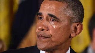 Obama Tears Up Over Sandy Hook Shooting