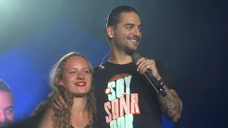 Maluma kisses fan, El Perdedor (Live in Brussels, FAME Tour - Palais 12) HD