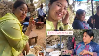 Didi parantha🫓in Dharamsala  Bohra Tea Stall #Didi Dhaba   Yummy 😋 #dharamshala #tibetanvlogger