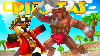 MINECRAFT PIRATAS | DERROTO A UN MINOTAURIO SEMIDIOS!! #7