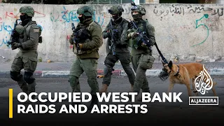 Israeli forces conduct raids and arrests across the occupied West Bank