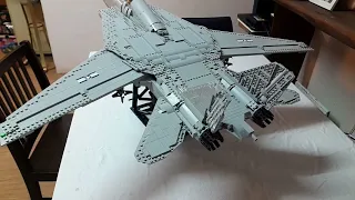 F14 Tomcat Fighter Lego MOC with functions!!!#topgun #toys #lego #wow #functions