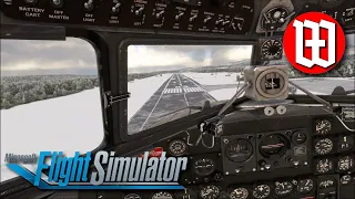 MSFS: DC3 - Windy ILS Landing at Egilsstadir | Virtual Reality 1440p RTX 4090