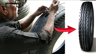 Restoration old tyre into new tyre, Old Man amazing skills