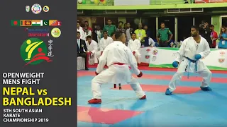 NEPAL vs BANGLADESH | Open weight Fight | 5th South Asian Karate Competition