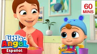 ¡Aprendamos a comer! | Canciones Infantiles🎵| Juega y aprende | Moonbug Español | Little Angel