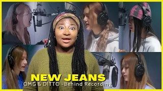 Tooo easy for them | DISCOVERING New Jeans - 'Ditto' & 'OMG' Recording Behind - REACTION