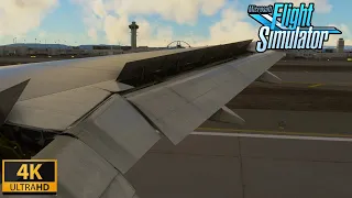(4K) American Airlines 777-300er landing at Los Angeles | Microsoft Flight Simulator 2020