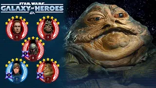 Star Wars Galaxy of Heroes: Galactic Legend Jabba the Hutt Event Tiers 1-5 Playthrough/Unlock