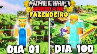 SOBREVIVI 100 DIAS COMO UM FAZENDEIRO EM UMA FAZENDA NO MINECRAFT 1.20 HARDCORE - O FILME