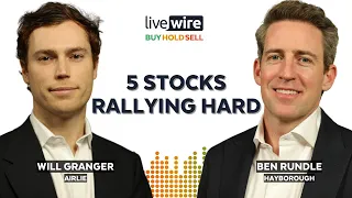 Buy Hold Sell: 5 stocks rallying hard