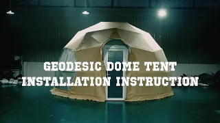 6M Geodesic Dome Tent Installation Instruction Step by Step