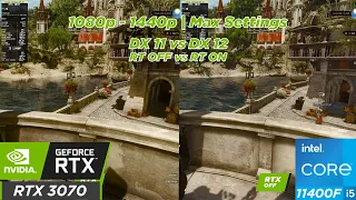 The Witcher 3 Next Gen Update | RTX 3070 | 1080p - 1440p | DX11 vs DX12 | RT OFF vs RT ON