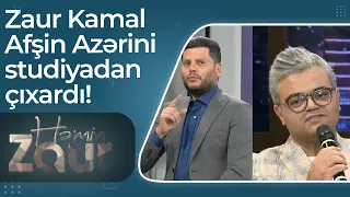 Studiyada gərgin anlar: Zaur Kamal Afşin Azərini efirdən çıxardı - Həmin Zaur