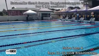 NSCK 2024 day 3 AM session - boys 11-12, 200M Breaststroke - Jaïro - SZB