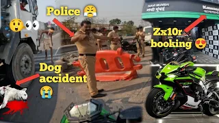 truck crash 😰| Zx10r bike Sized 😭/ Ye kiya ho gaya 👀/ police 😤 |@Noor_Rider_92 ￼￼#zx10r