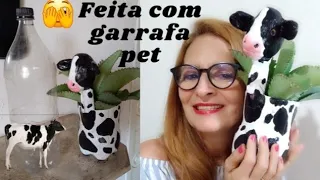 Como fazer vaca com garrafa pet #artesanato