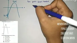 Cara menentukan persamaan grafik fungsi kuadrat jika diketahui titik puncaknya