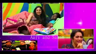 Aari + Sanam + Anitha  AV / #Emotion_Kurum_padam_BIGG_boss_day_101