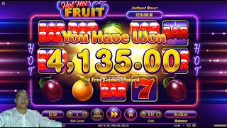 R500 Gameplay - Hot Hot Fruits Feature Hunting Session at Hollywoodbets:  = Massive Win!