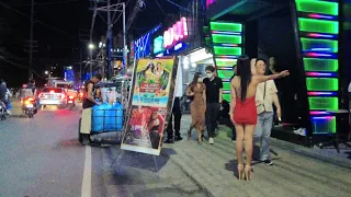 Walking down Fields Avenue at Night | Angeles City | Philippines