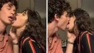 Shawn Mendes and Camila Cabello kissing on instagram
