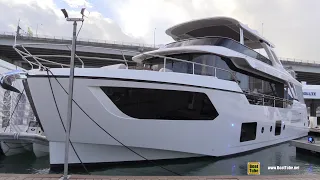 2022 Absolute Navetta 73 Luxury Yacht - Walk Through Tour - 2022 Miami Boat Show