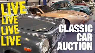 LIVE CLASSIC CAR AUCTION! Anglia Car Auctions April 2024 sale - Day One