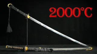 Forging World's SHARPEST Duo-Katana under 2000℃, with 240 Layers of Damascus Steel | HammerForge